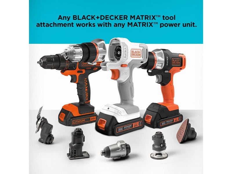 BLACK+DECKER 20V MAX MATRIX Drill, Power Tool Combo Qatar